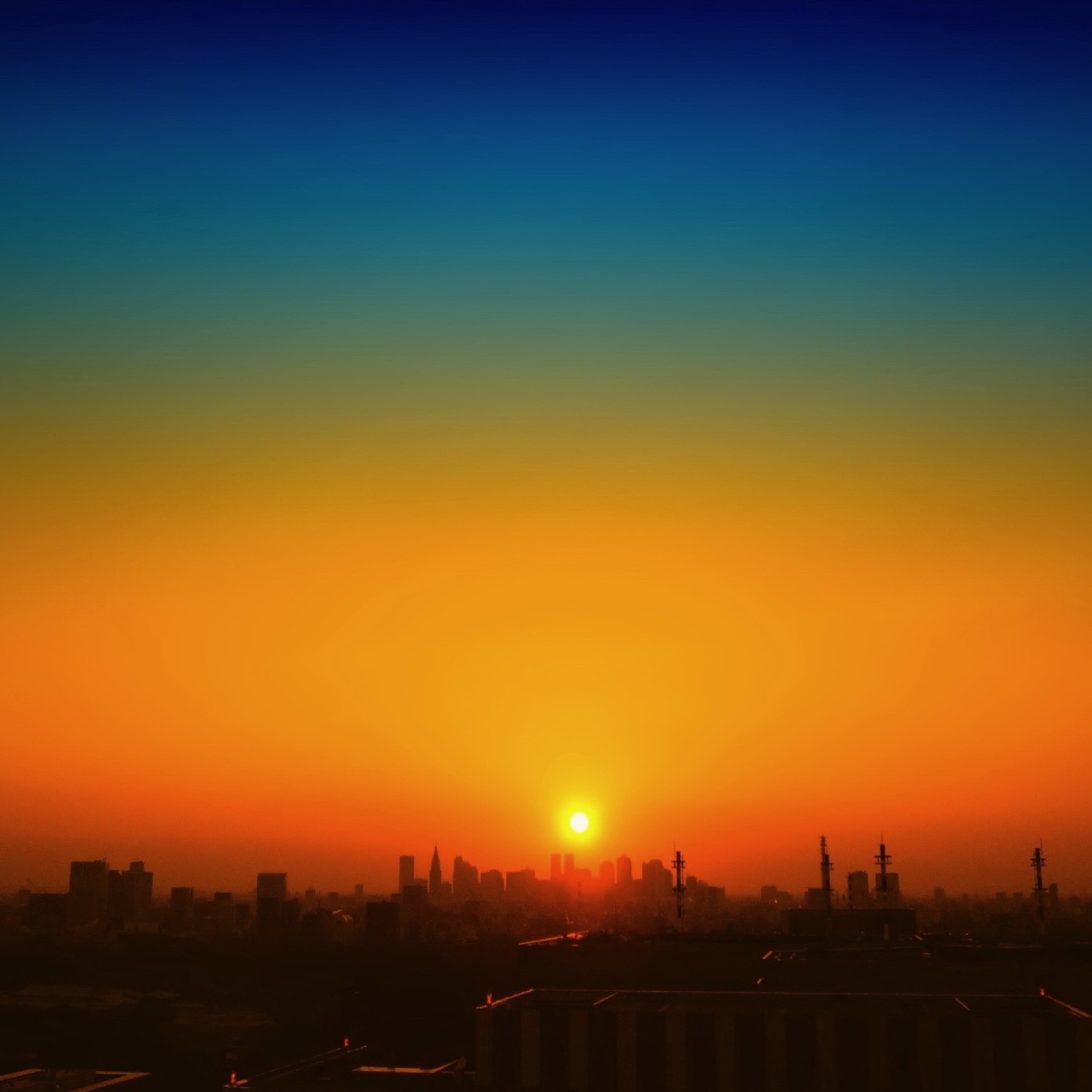 Screenshot №1 pro téma Sunset Over Town 2048x2048