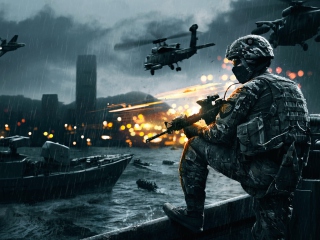 Battlefield 4 Siege Of Shanghai wallpaper 320x240