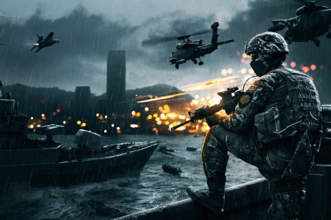 Fondo de pantalla Battlefield 4 Siege Of Shanghai 480x320