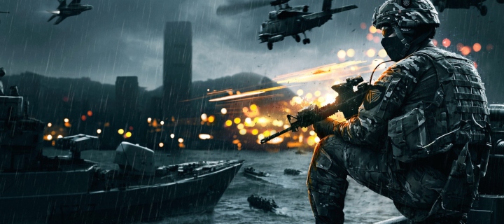 Fondo de pantalla Battlefield 4 Siege Of Shanghai 720x320