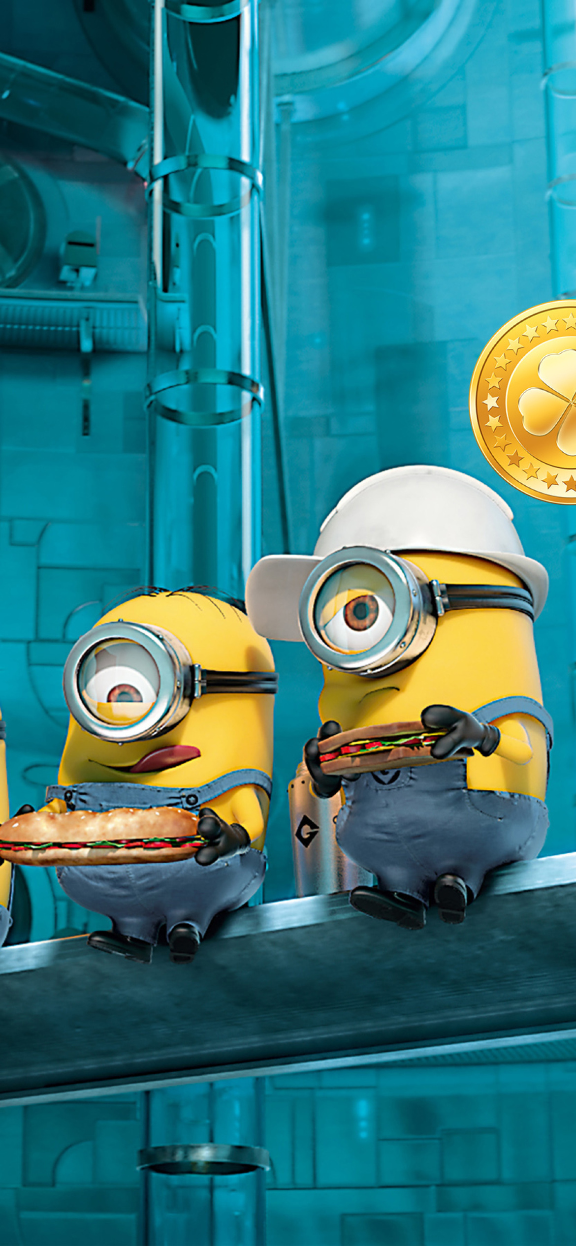 Minions at Work wallpaper 1170x2532