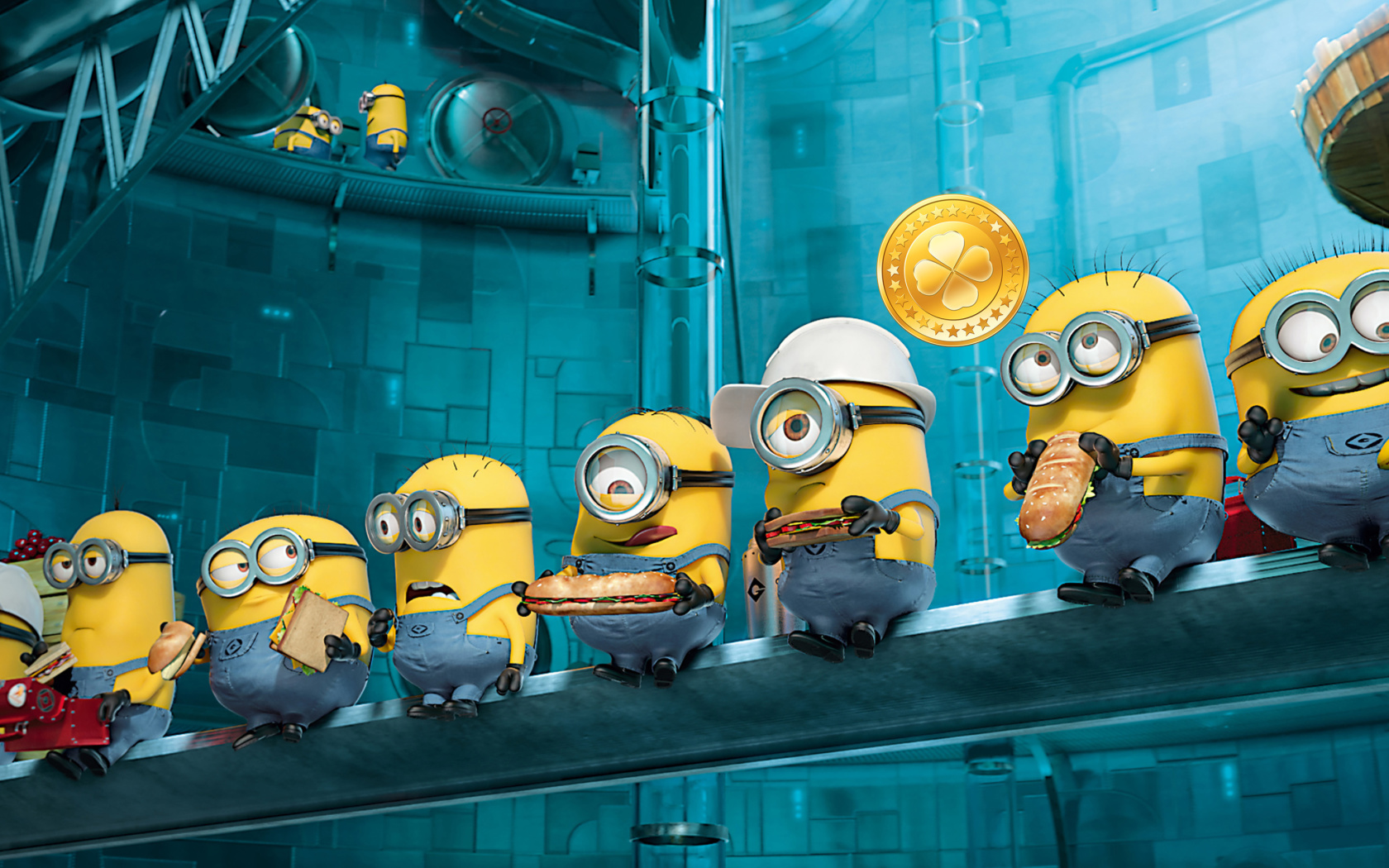 Minions at Work wallpaper 1680x1050