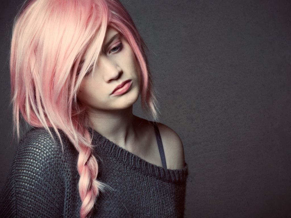 Screenshot №1 pro téma Pink Hair 1024x768