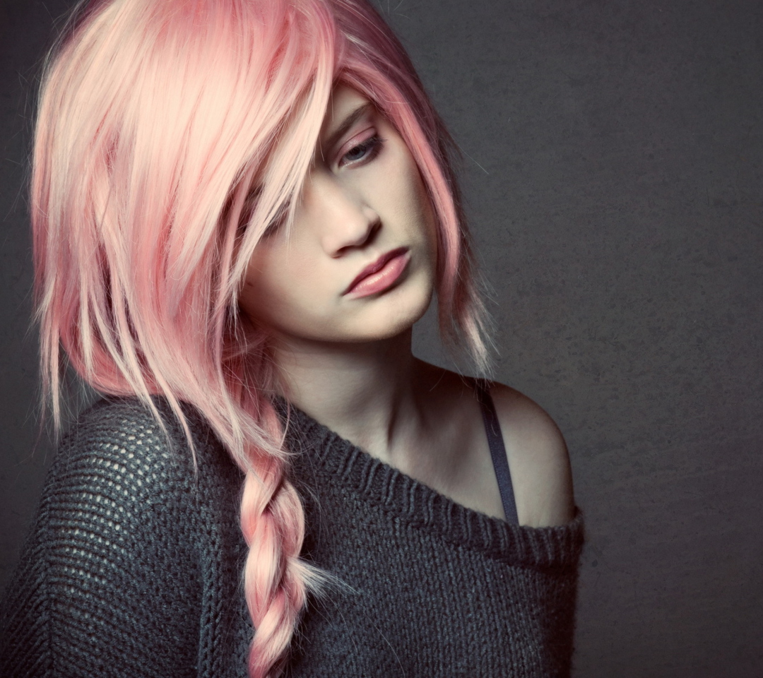 Fondo de pantalla Pink Hair 1080x960