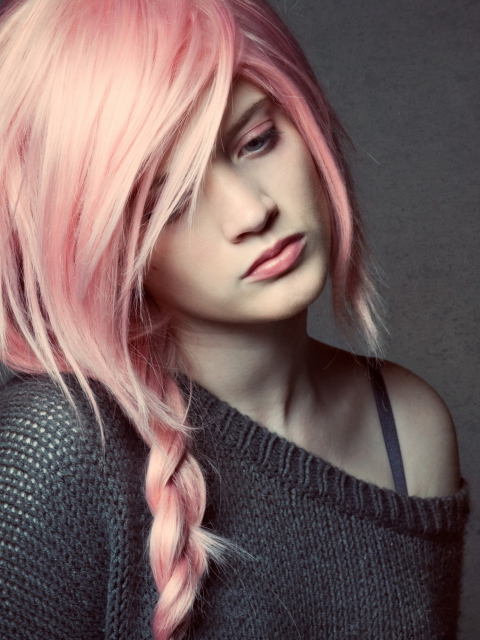 Das Pink Hair Wallpaper 480x640