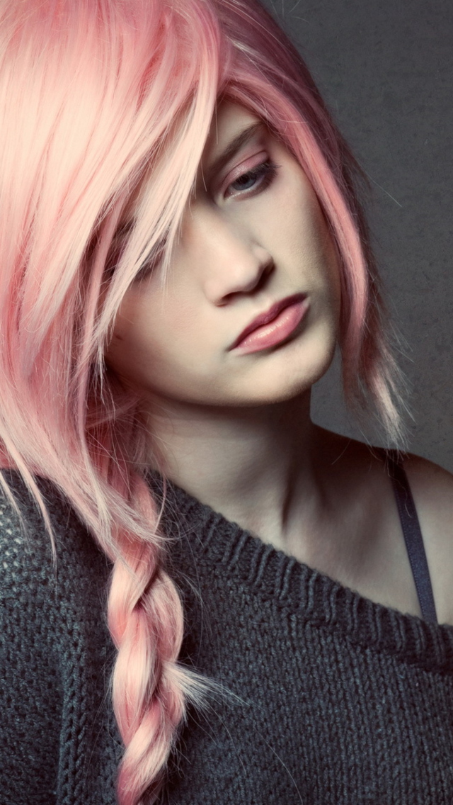 Pink Hair wallpaper 640x1136