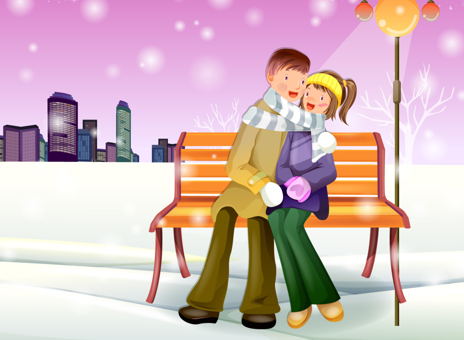 Fondo de pantalla Romantic Winter 1920x1408