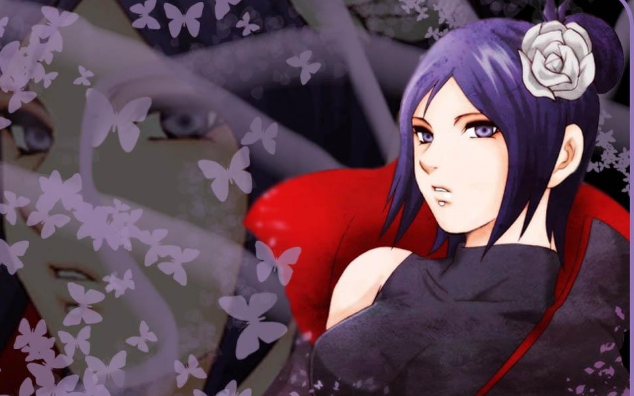 Das Akatsuki Konan Wallpaper 1280x800