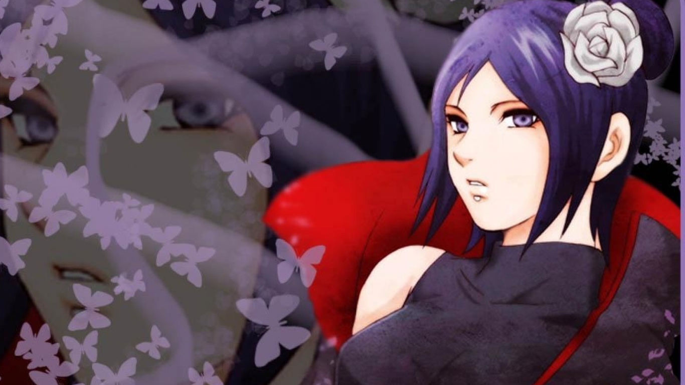 Sfondi Akatsuki Konan 1366x768