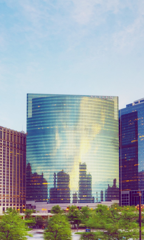 Das Chicago Skyscrappers Wallpaper 480x800