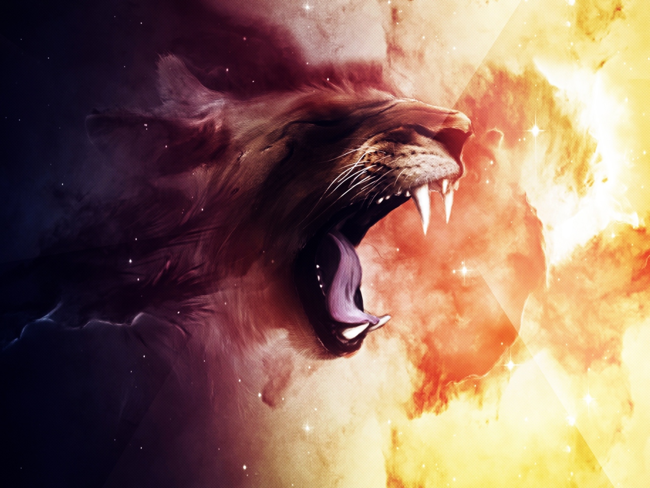 Fondo de pantalla Roaring Lion 1280x960