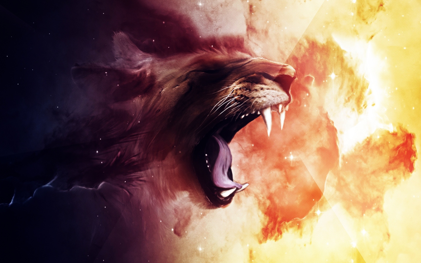 Fondo de pantalla Roaring Lion 1440x900
