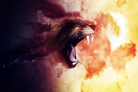 Das Roaring Lion Wallpaper 480x320