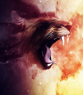 Roaring Lion - Obrázkek zdarma pro 132x176