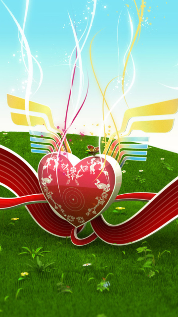 Fondo de pantalla Nice Heart 360x640