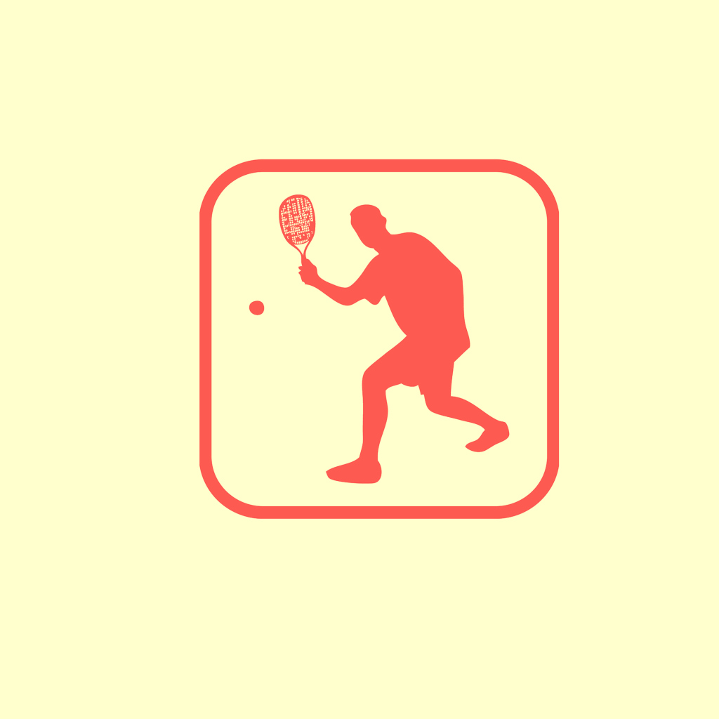 Das Squash Game Logo Wallpaper 1024x1024