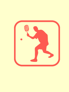 Обои Squash Game Logo 240x320