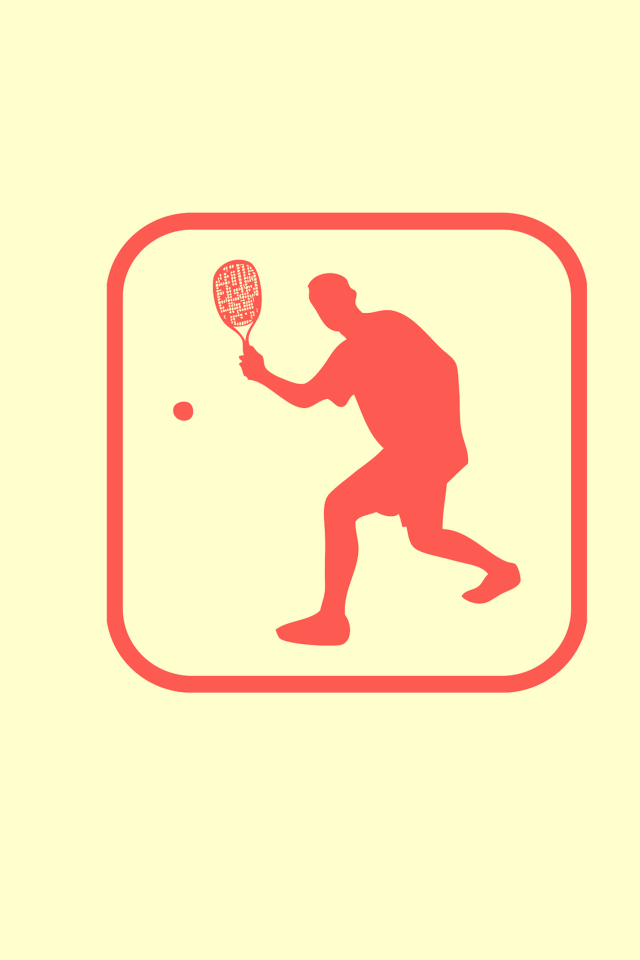 Das Squash Game Logo Wallpaper 640x960