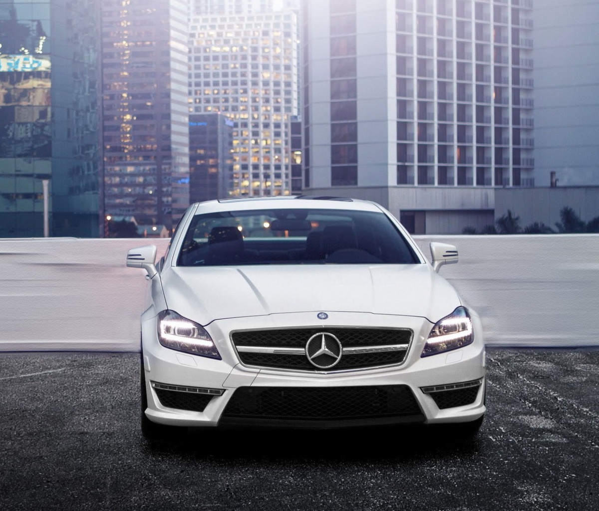 White Mercedes Benz Cls screenshot #1 1200x1024