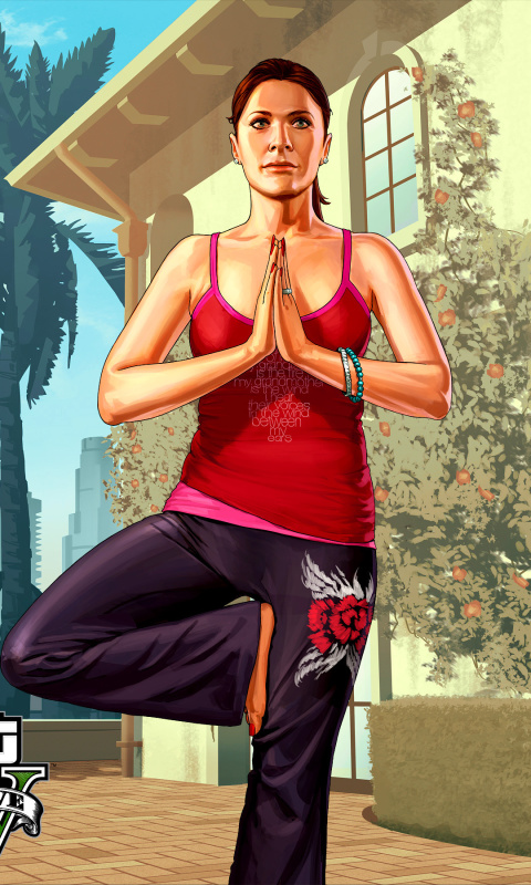 Grand Theft Auto Girl wallpaper 480x800