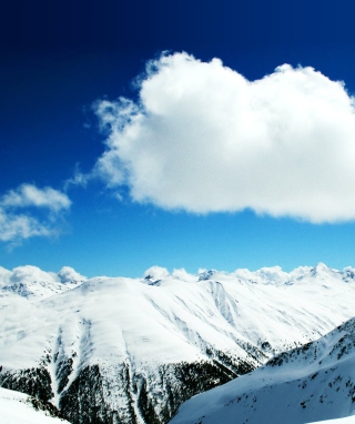 White Cloud And Mountains - Obrázkek zdarma pro Nokia C2-03