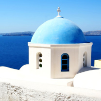 Santorini Greece Fantastic Island wallpaper 208x208