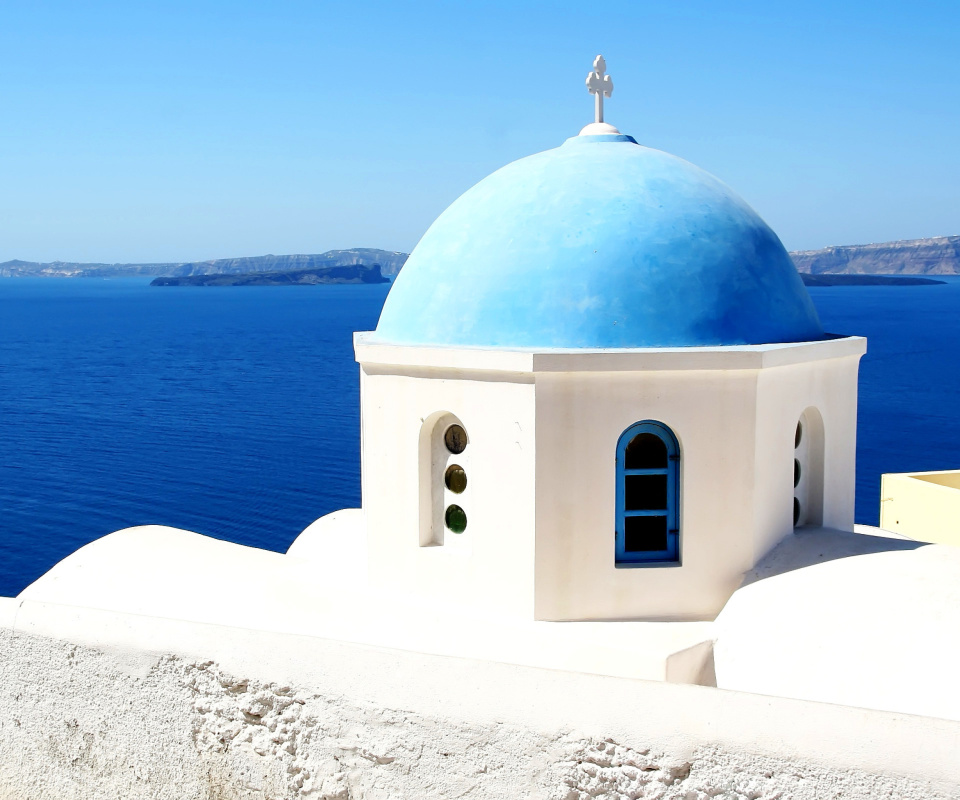 Screenshot №1 pro téma Santorini Greece Fantastic Island 960x800