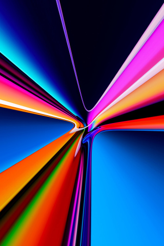 Das Pipes Glowing Colors Wallpaper 320x480