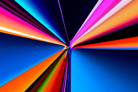 Das Pipes Glowing Colors Wallpaper 480x320