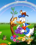 Fondo de pantalla Donald Duck 128x160