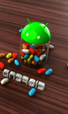 Das Android Jelly Bean Wallpaper 240x400