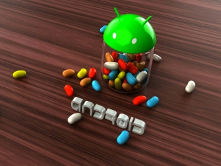Android Jelly Bean wallpaper 320x240