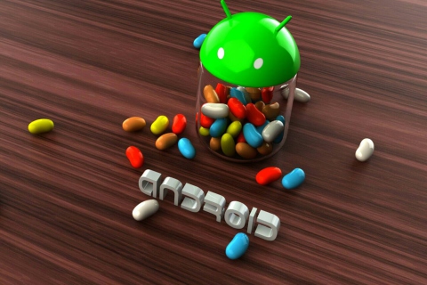 Das Android Jelly Bean Wallpaper 480x320