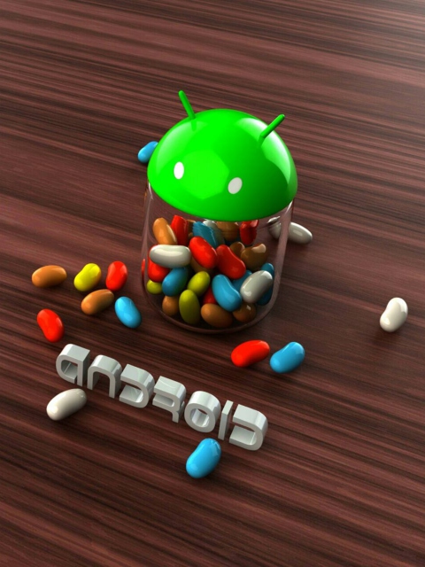 Обои Android Jelly Bean 480x640