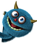 Sweet Blue Monster wallpaper 128x160