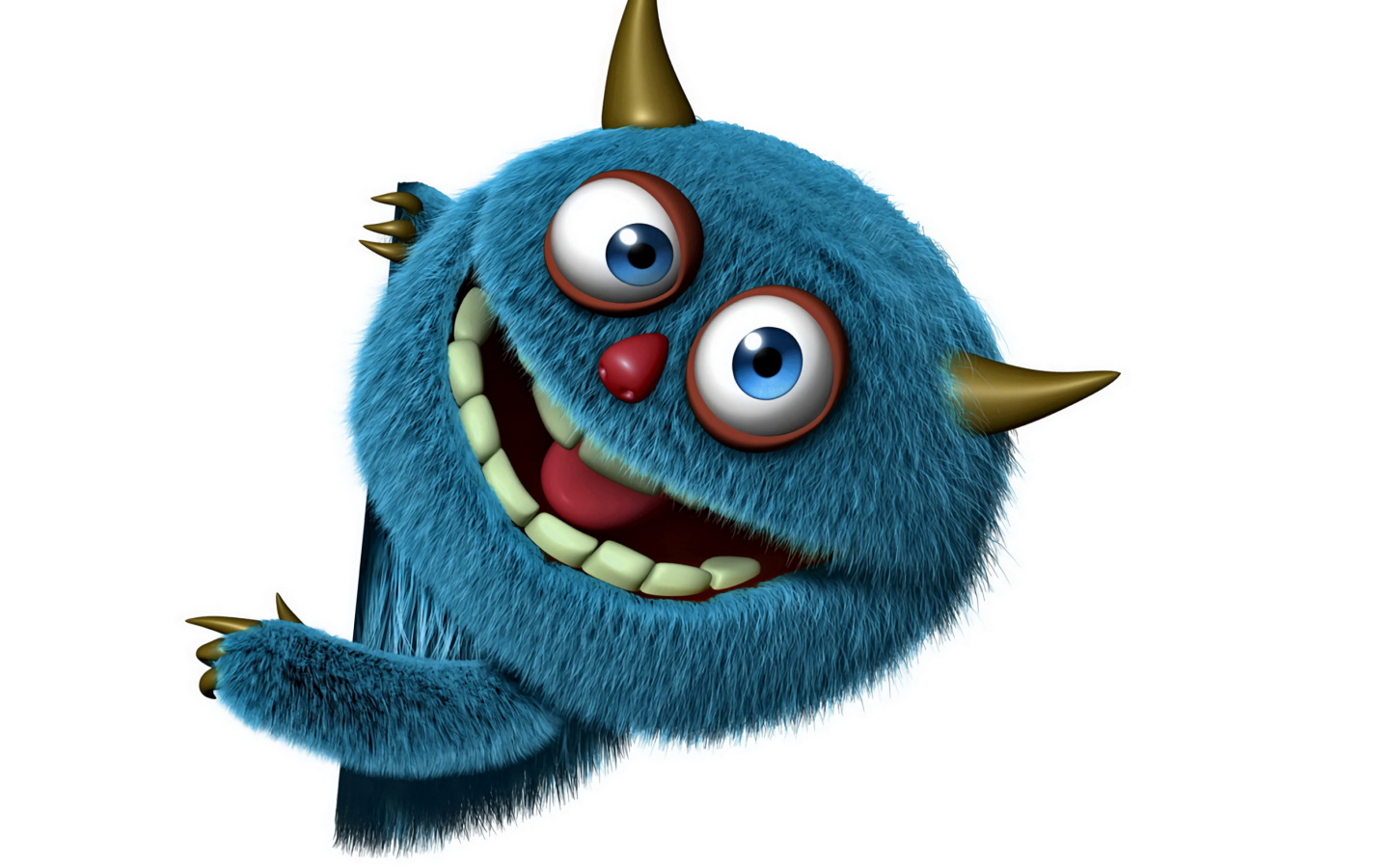 Fondo de pantalla Sweet Blue Monster 1440x900