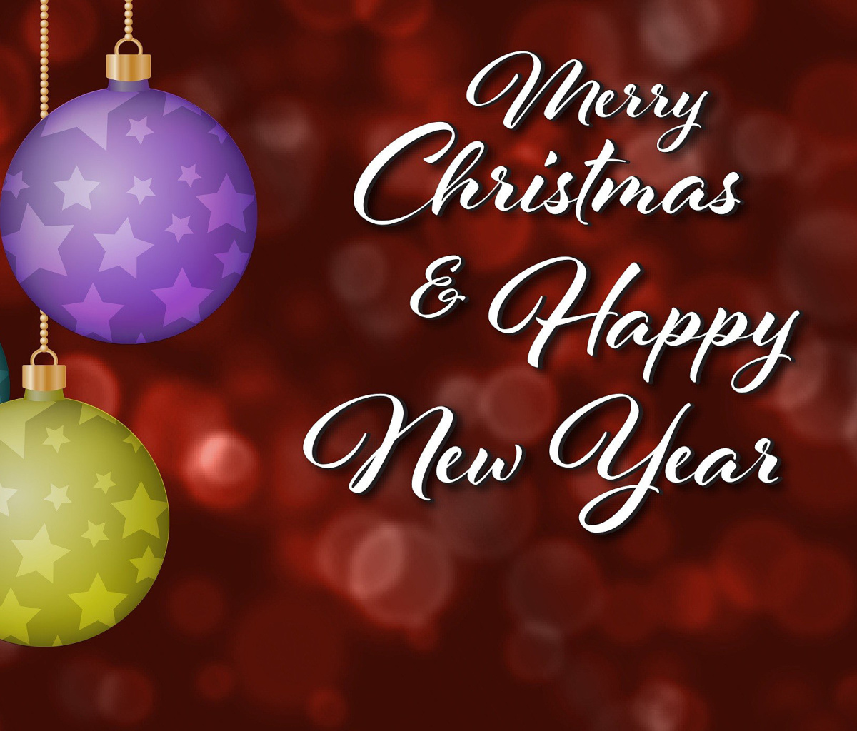 Обои Merry Christmas and Best Wishes for a Happy New Year 1200x1024