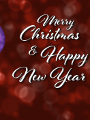 Screenshot №1 pro téma Merry Christmas and Best Wishes for a Happy New Year 132x176