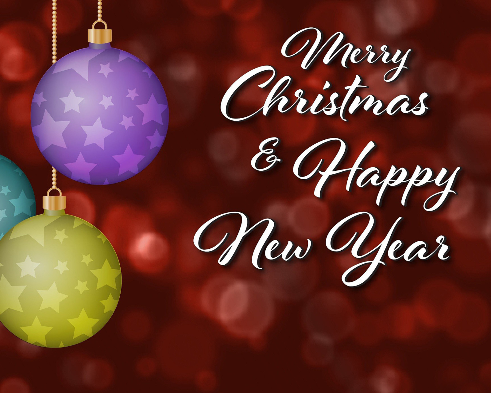 Обои Merry Christmas and Best Wishes for a Happy New Year 1600x1280