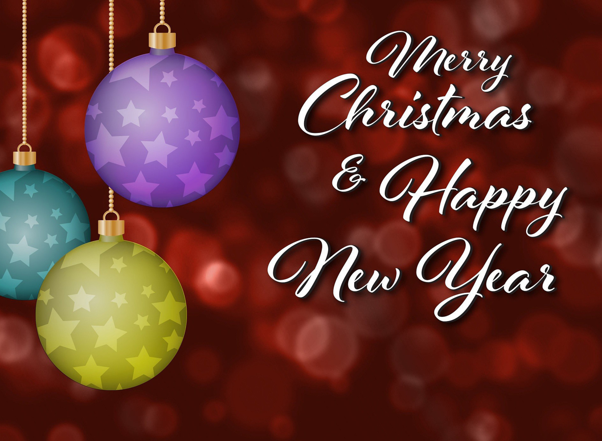 Merry Christmas and Best Wishes for a Happy New Year wallpaper 1920x1408