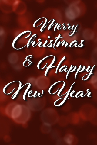 Merry Christmas and Best Wishes for a Happy New Year wallpaper 320x480