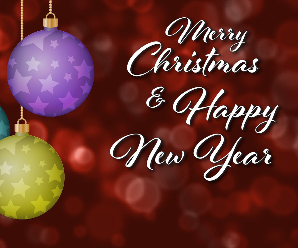 Merry Christmas and Best Wishes for a Happy New Year wallpaper 960x800