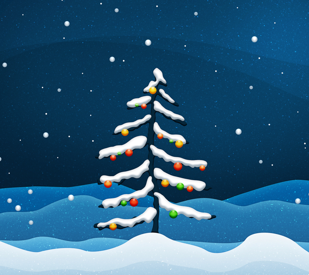 Das Christmas Tree Wallpaper 1080x960