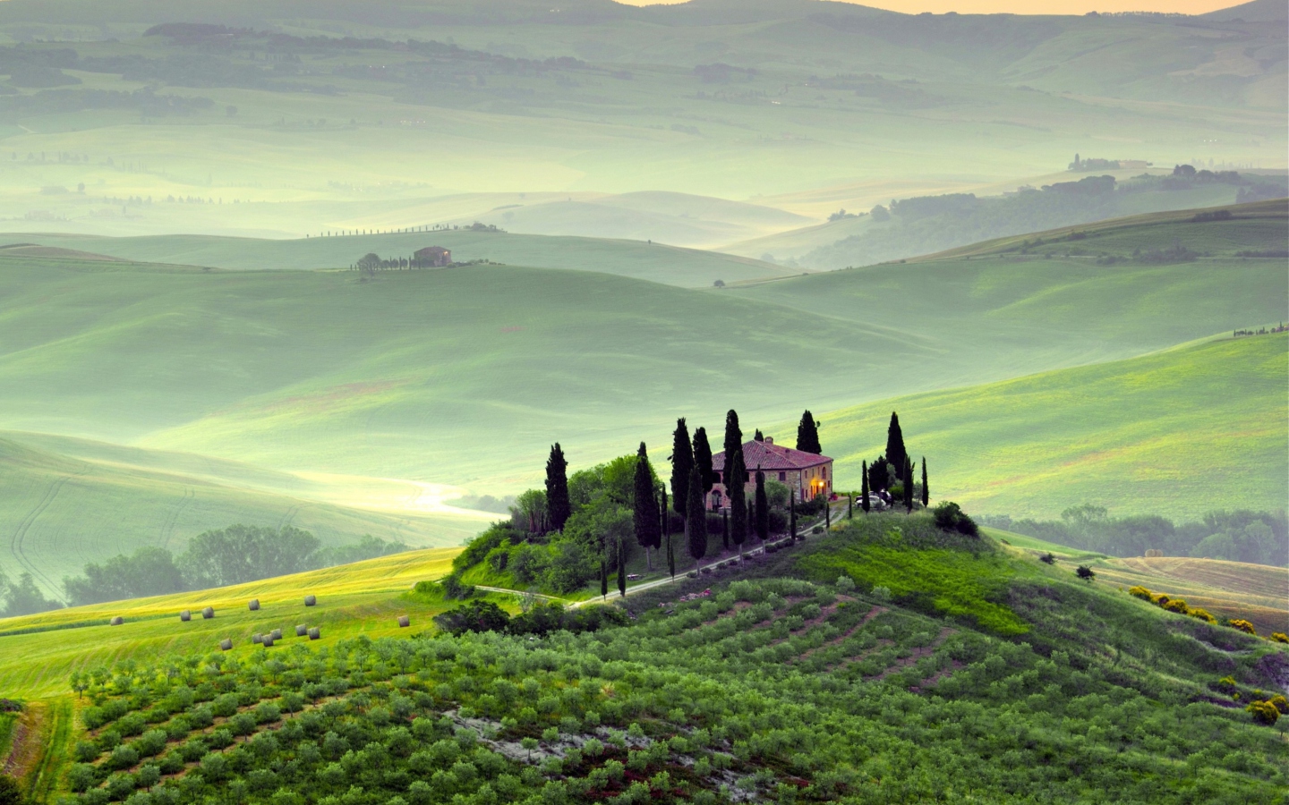 Fondo de pantalla Pienza, Toscana 1440x900