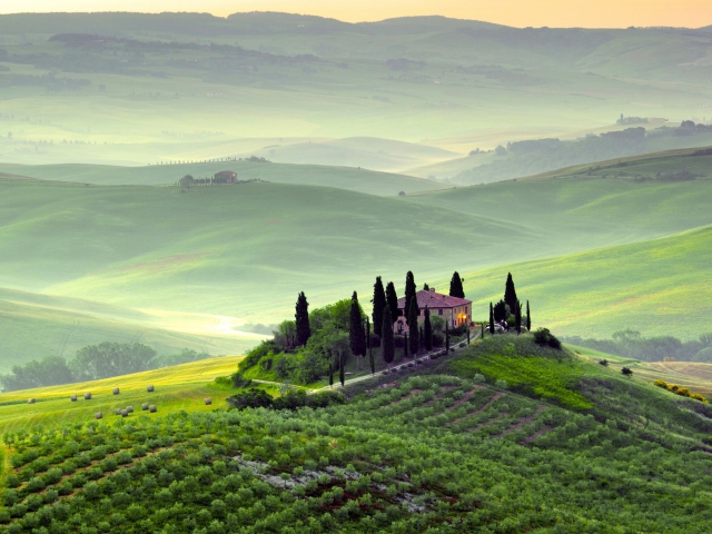 Das Pienza, Toscana Wallpaper 640x480