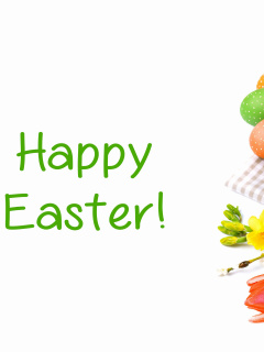 Das Happy Easter Wallpaper 240x320