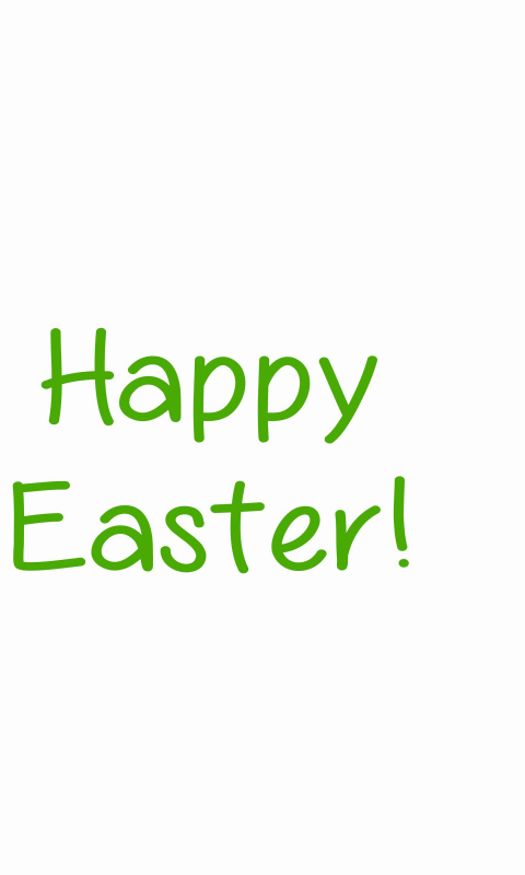 Fondo de pantalla Happy Easter 480x800