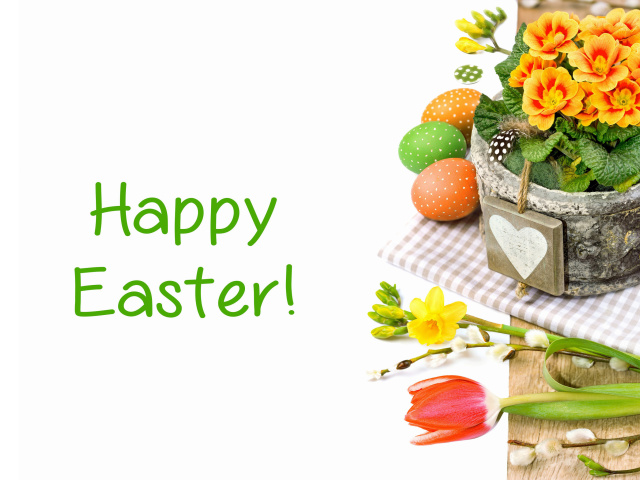 Happy Easter wallpaper 640x480