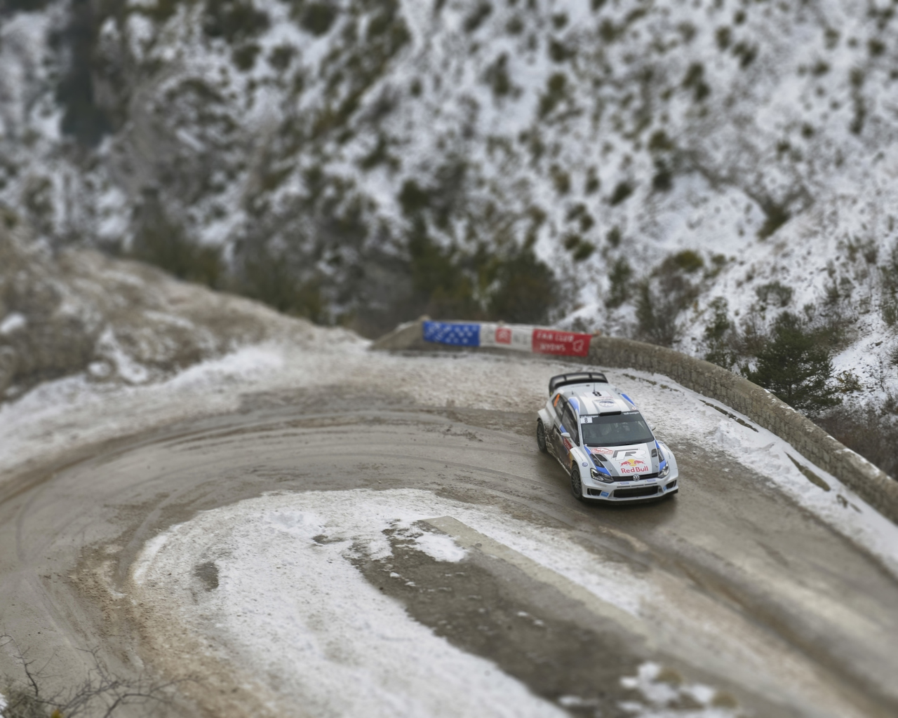 Volkswagen Winter Rally wallpaper 1280x1024