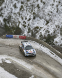 Sfondi Volkswagen Winter Rally 128x160